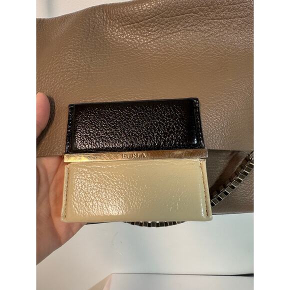 Furla Minerva Handbag Crossbody Convertible - taupe with dust bag - Picture 6 of 11